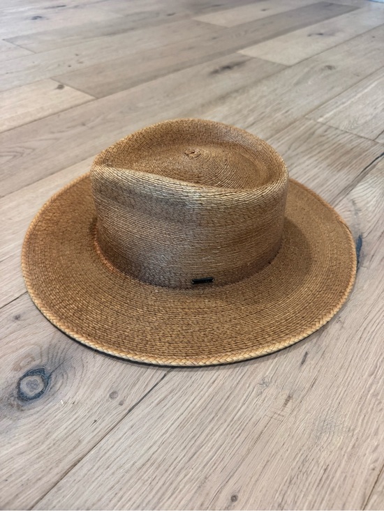 Brixton Accessories - Brixton Marcos Fedora straw hat - TOFFEE - sz SMALL